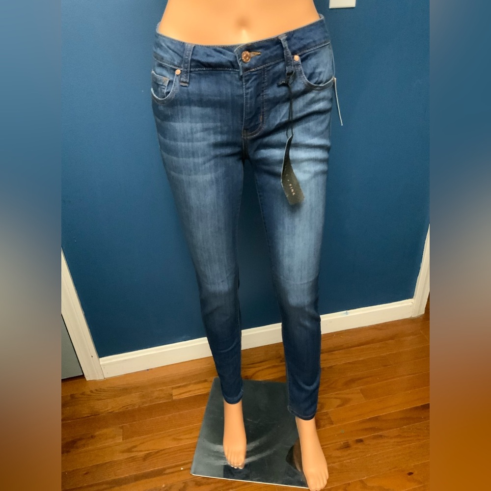 Celebrity Pink Dark Blue Skinny Jeans